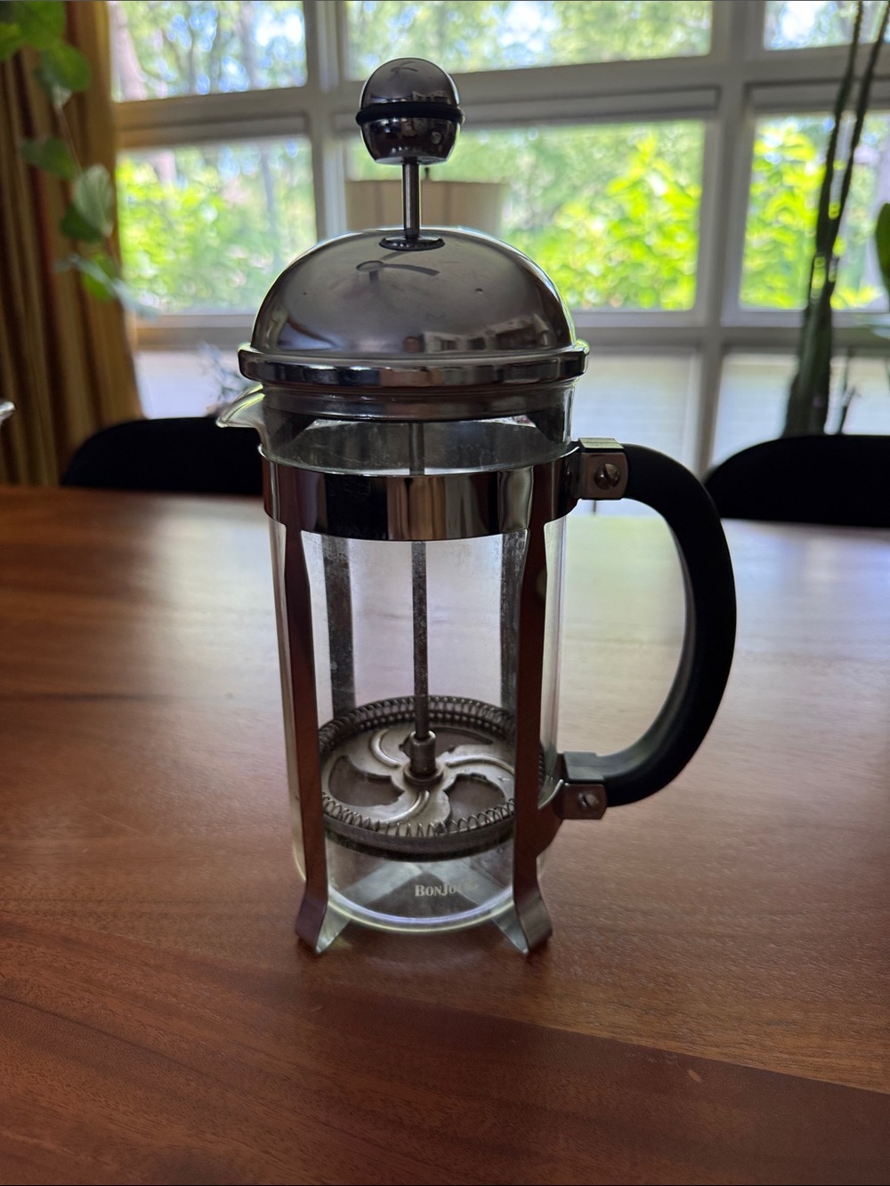 Bonjour Stainless Steel French Press Coffee Maker - Silver